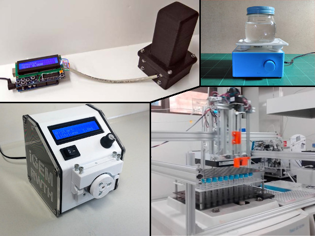Several projects of open-source laboratory equipment made using 3D printing technology